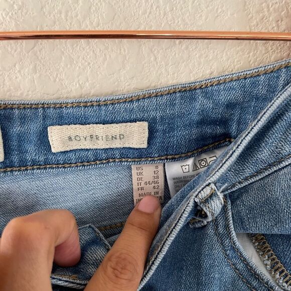 Logo Lori Goldstein embroidered boyfriend fit jeans - Picture 3 of 9